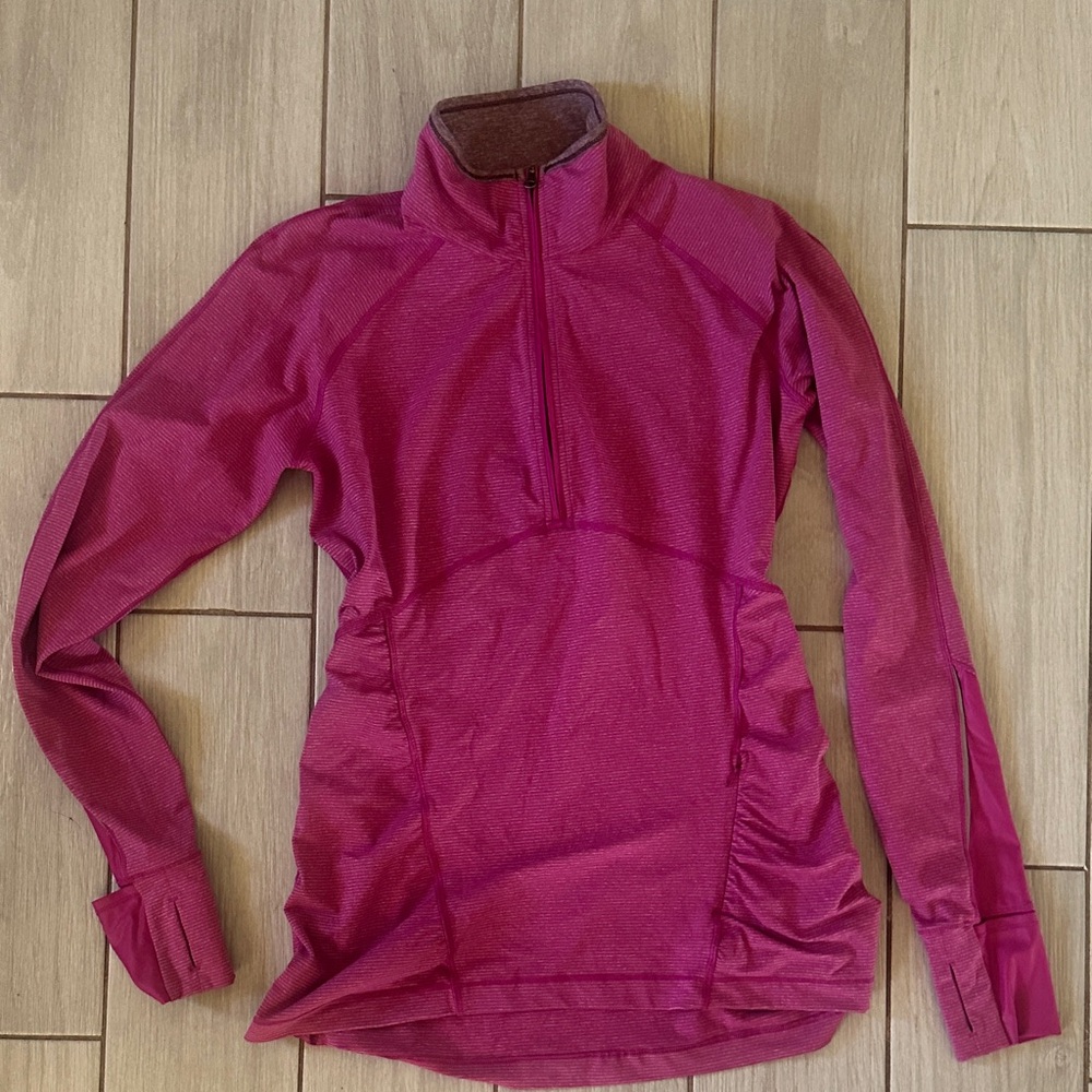 LULULEMON Magenta Quarter-Zip Pullover